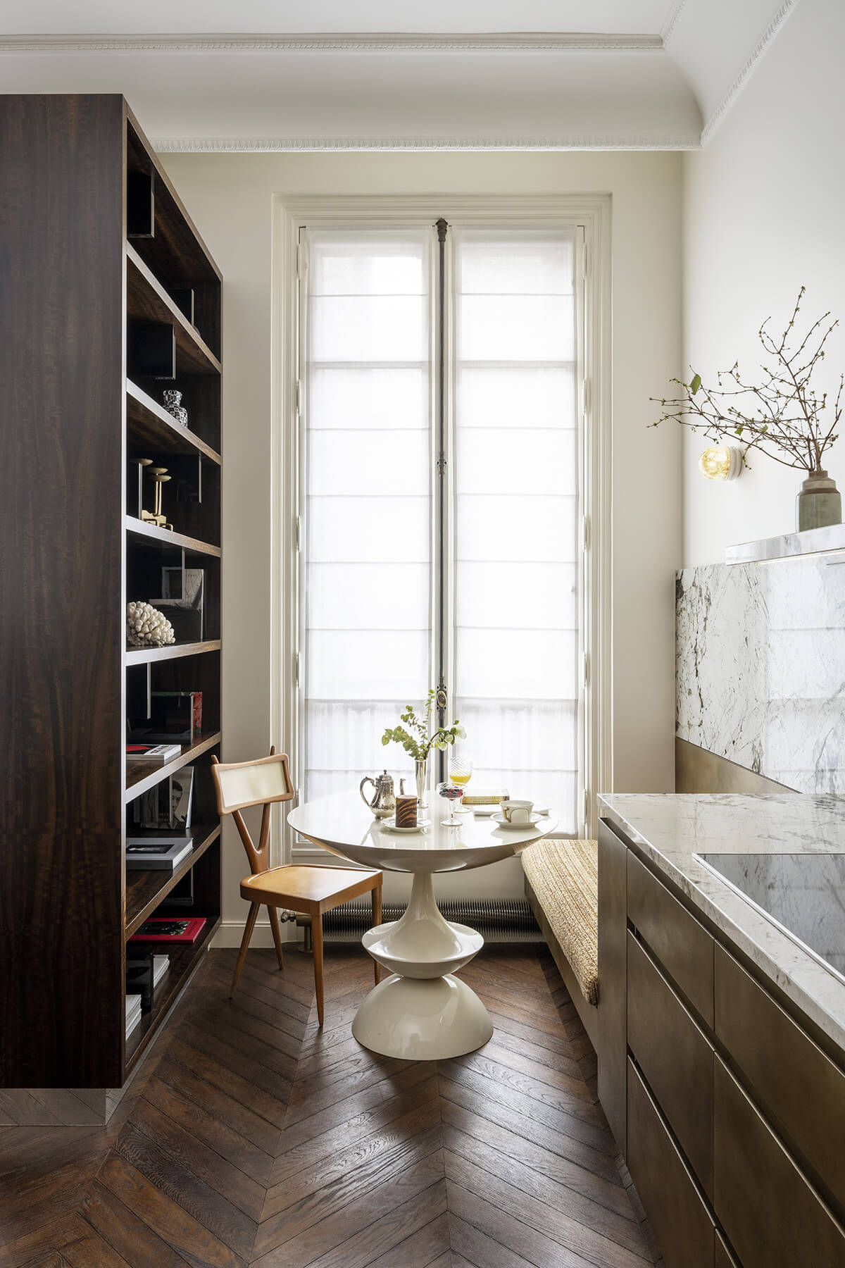 Détail de la cuisine et du mobilier Giraudoux