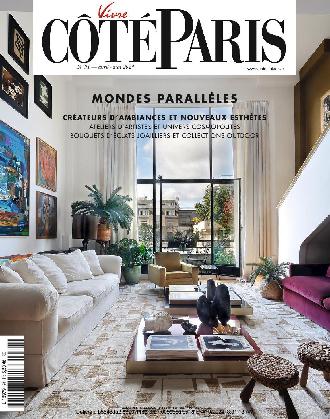 Couverture du numéro 91 de Côté Paris
